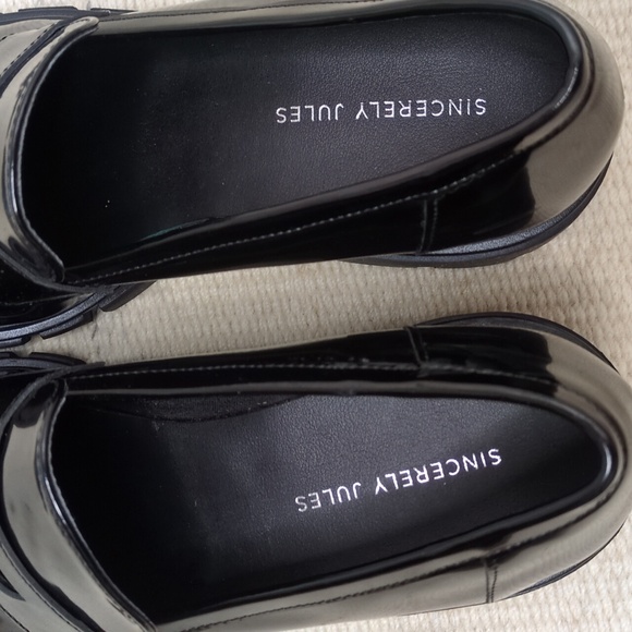 Sincerely Jules Lug Sole Penny Loafers - Picture 9 of 11
